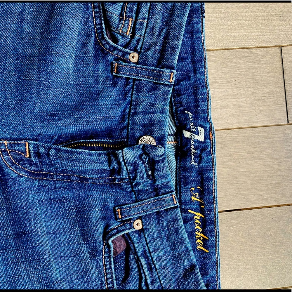 Seven For all Mankind Flare Denim Blue Jeans sz 27